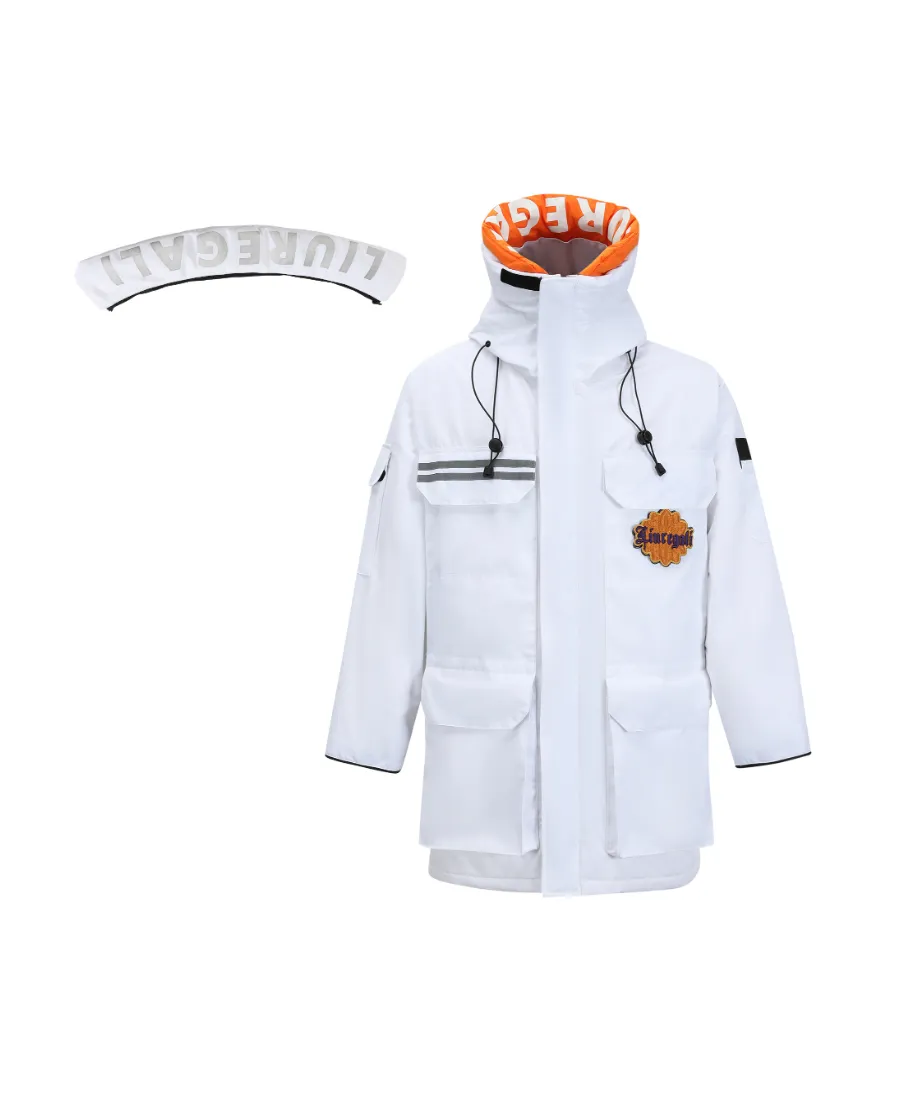 3M Reflective Velcro Replaceable Collar And Hat Down Jacket