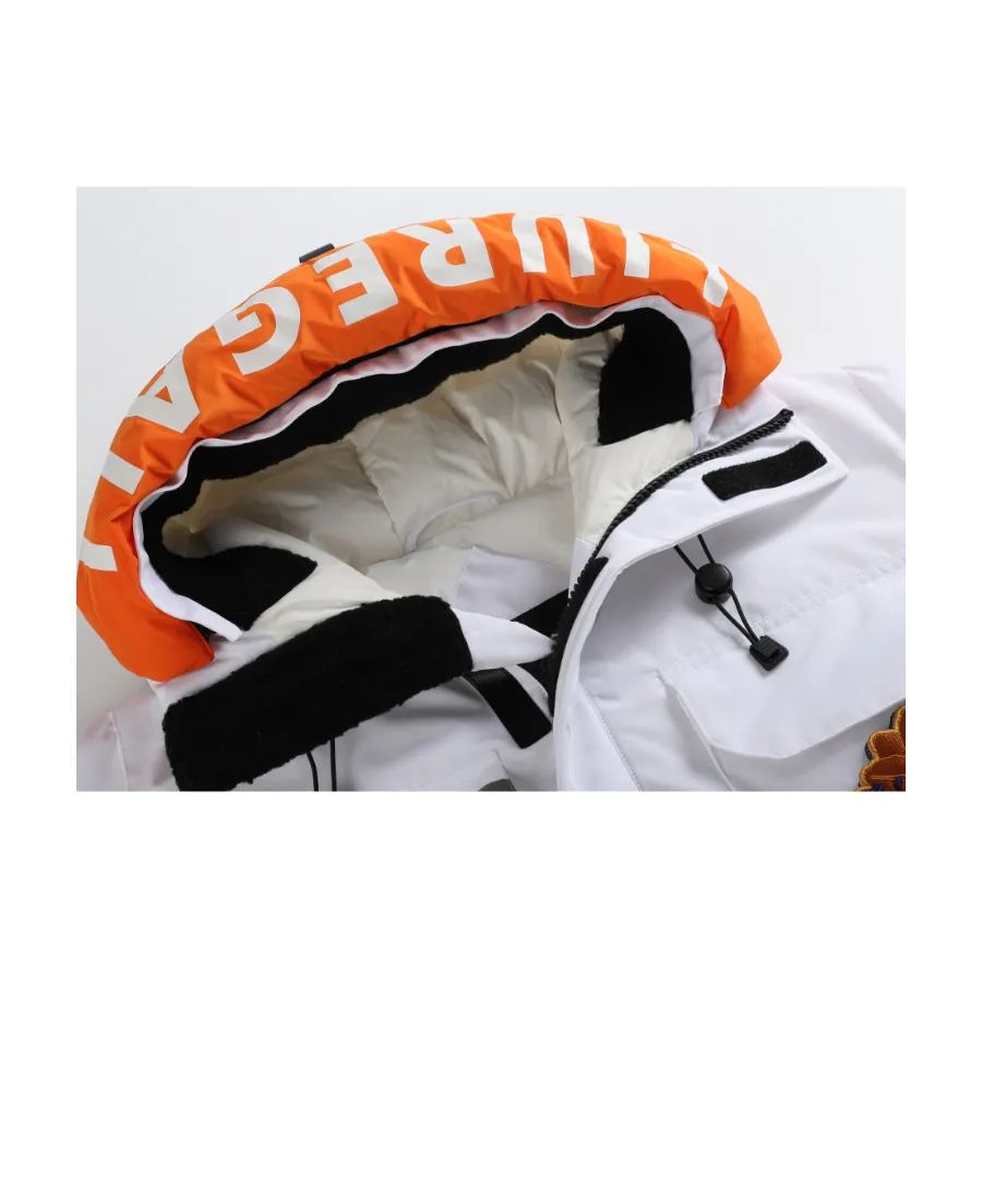 3M Reflective Velcro Replaceable Collar And Hat Down Jacket