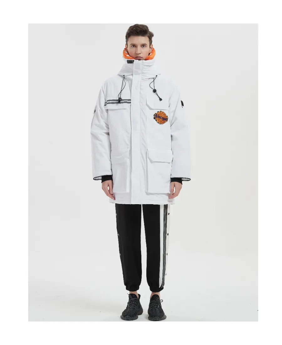 3M Reflective Velcro Replaceable Collar And Hat Down Jacket