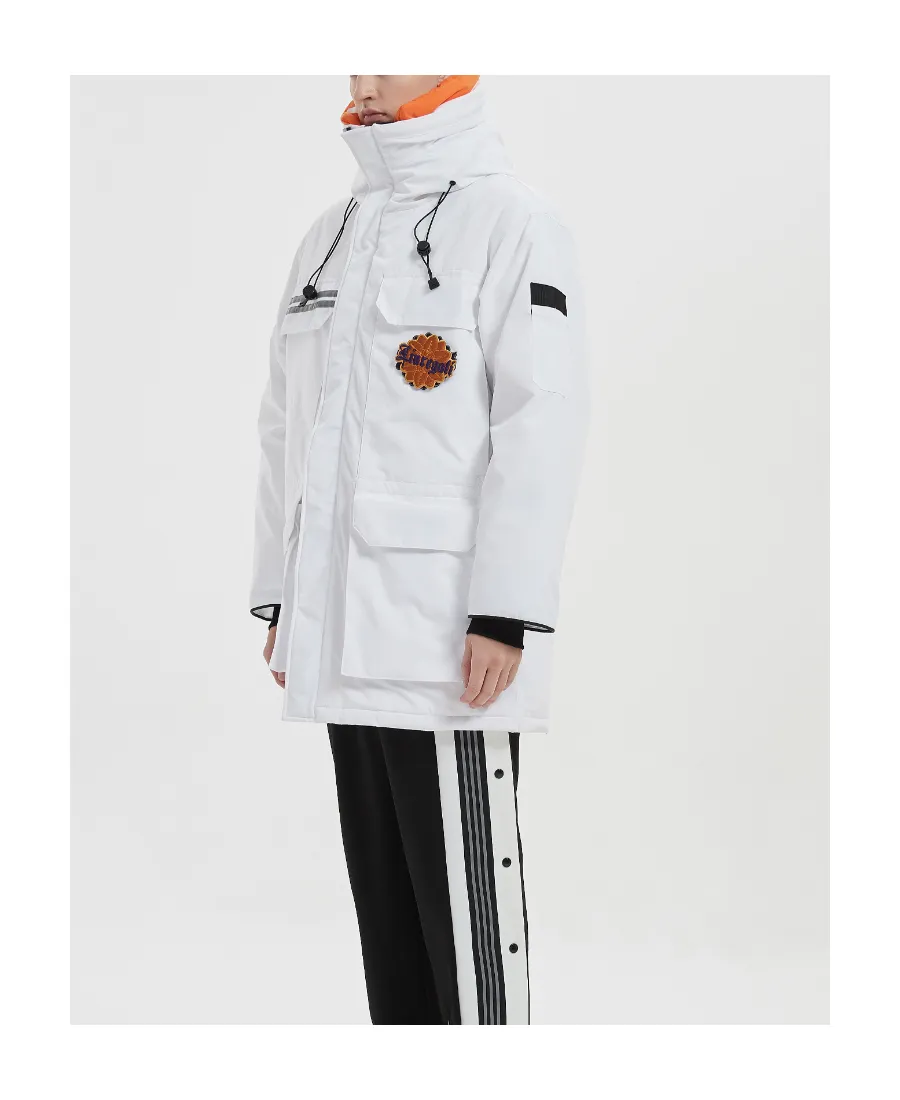 3M Reflective Velcro Replaceable Collar And Hat Down Jacket