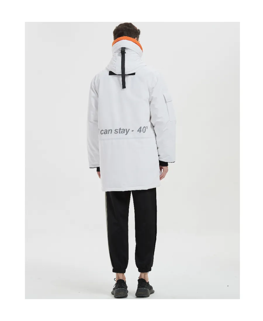 3M Reflective Velcro Replaceable Collar And Hat Down Jacket
