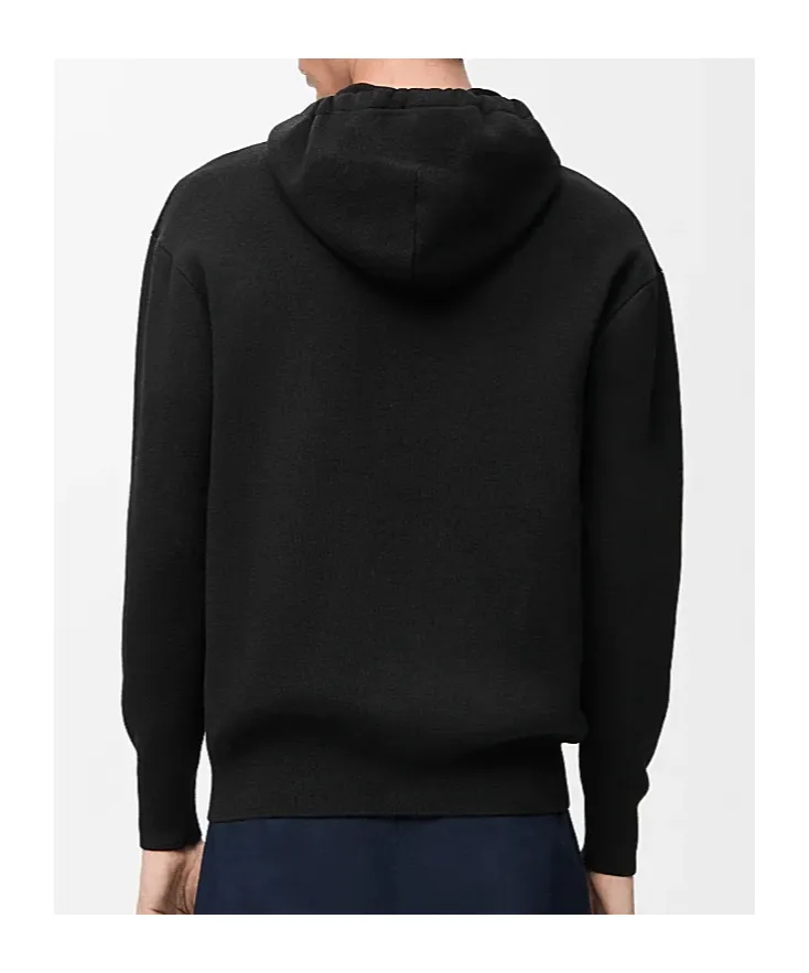 Zip-Up Hoodie In Wool