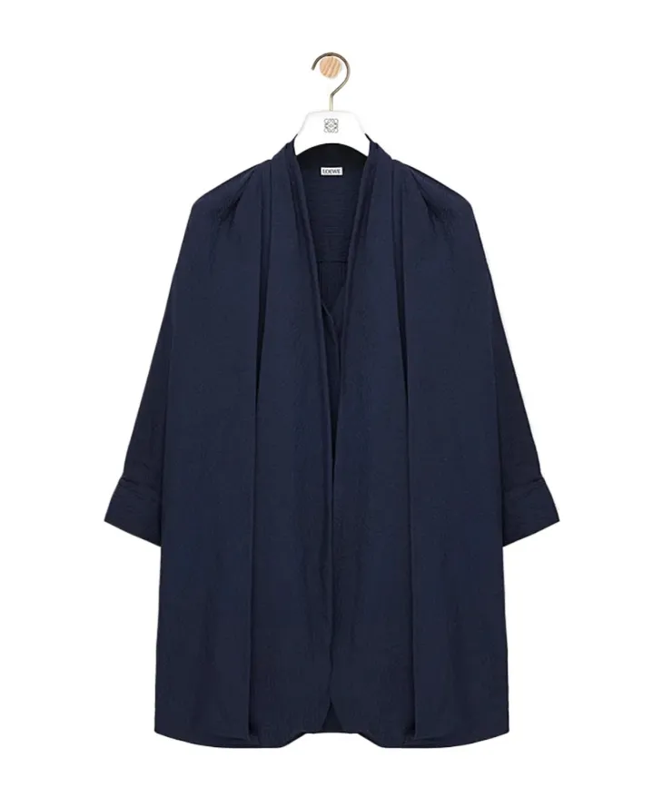 Pinstripe Draped Dress