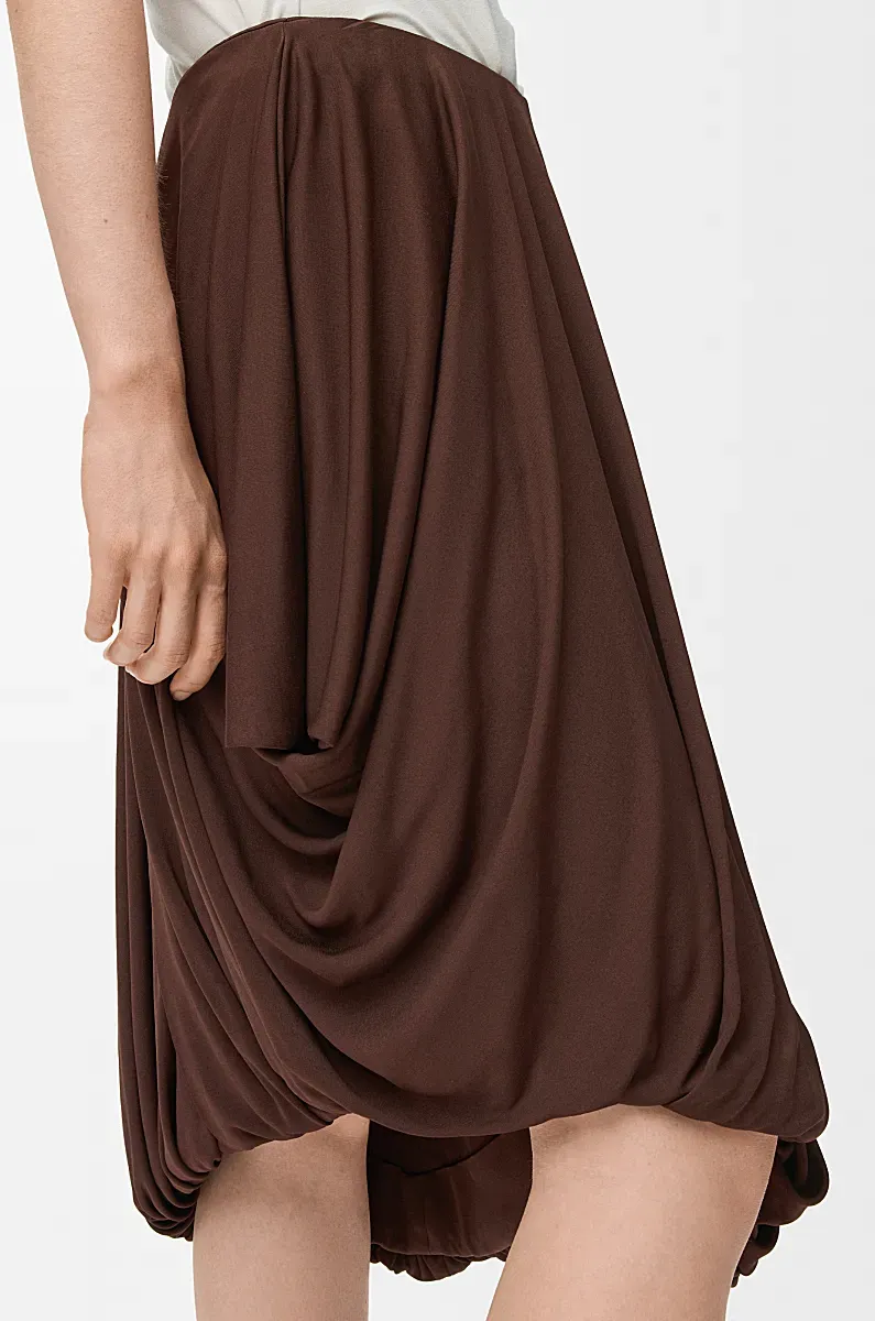 Draped Viscose Skirt