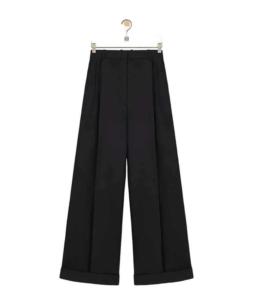 Pleated-Cuffed Trousers