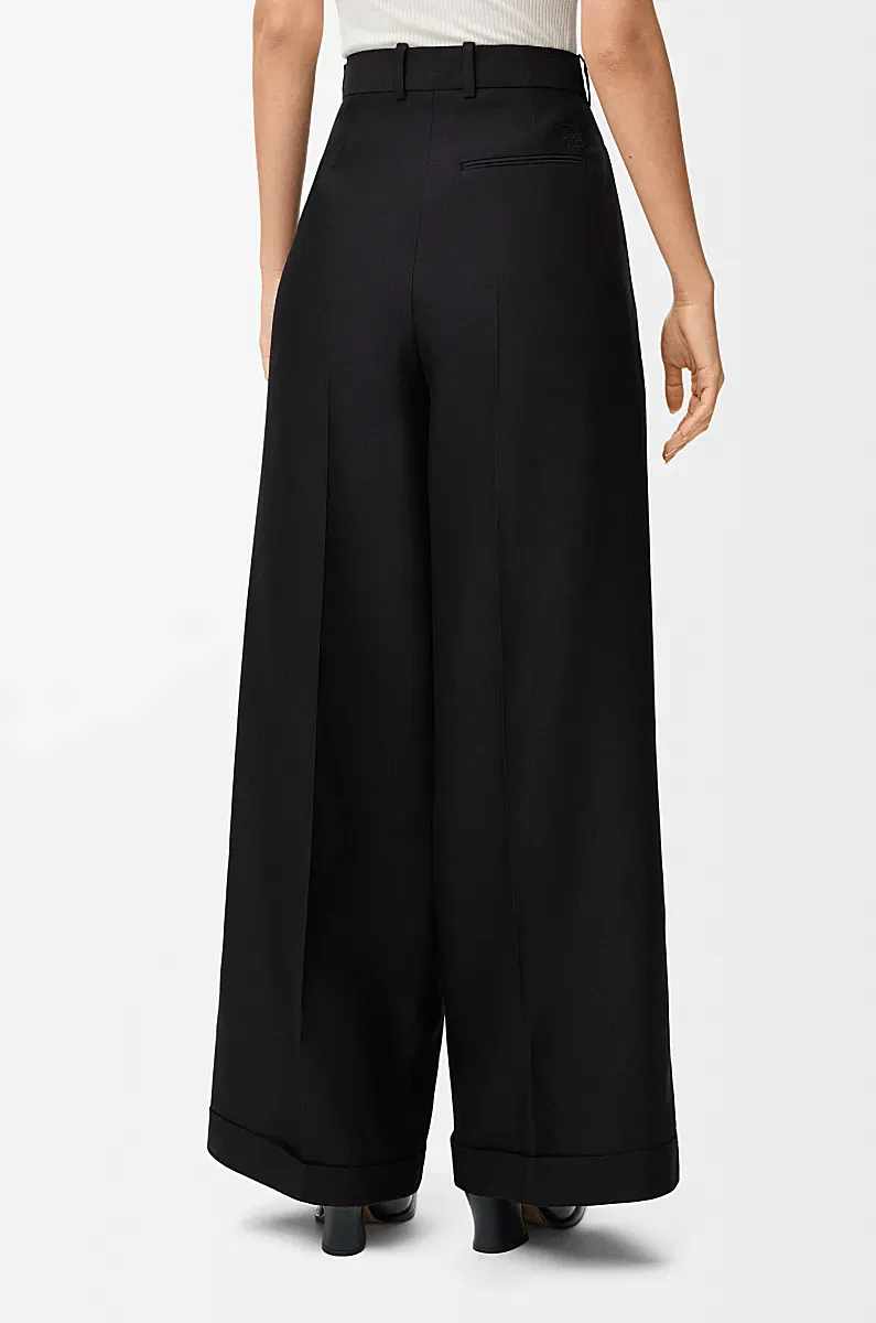 Pleated-Cuffed Trousers