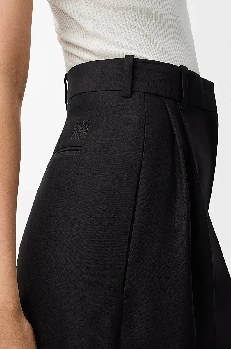 Pleated-Cuffed Trousers
