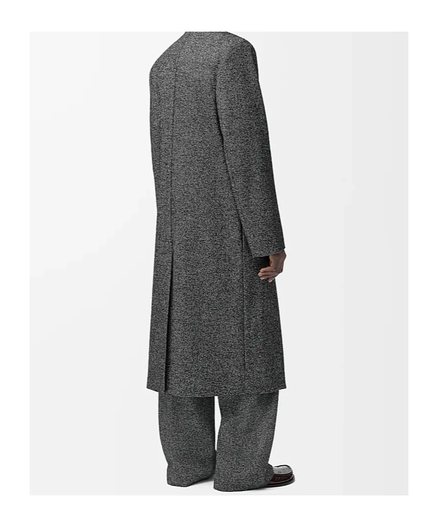 Double-Breasted Mid-Length Coat
