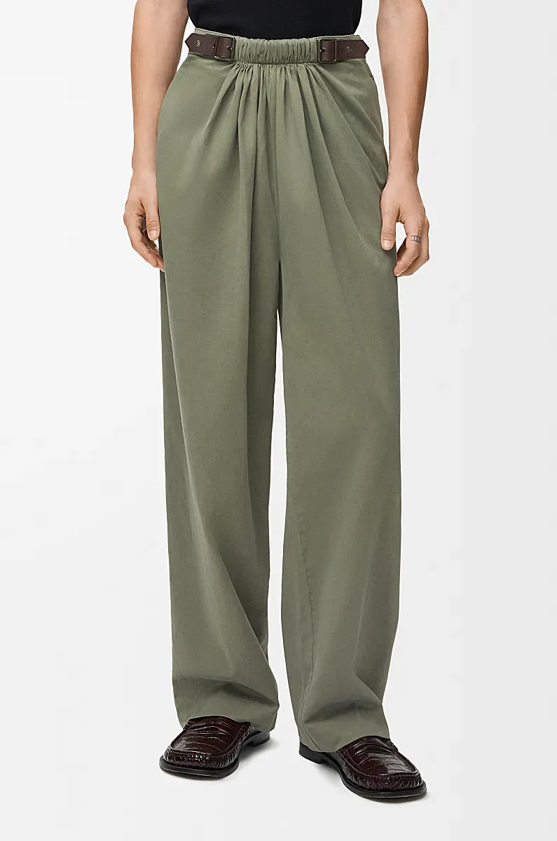 Loose Fit Belted Trousers