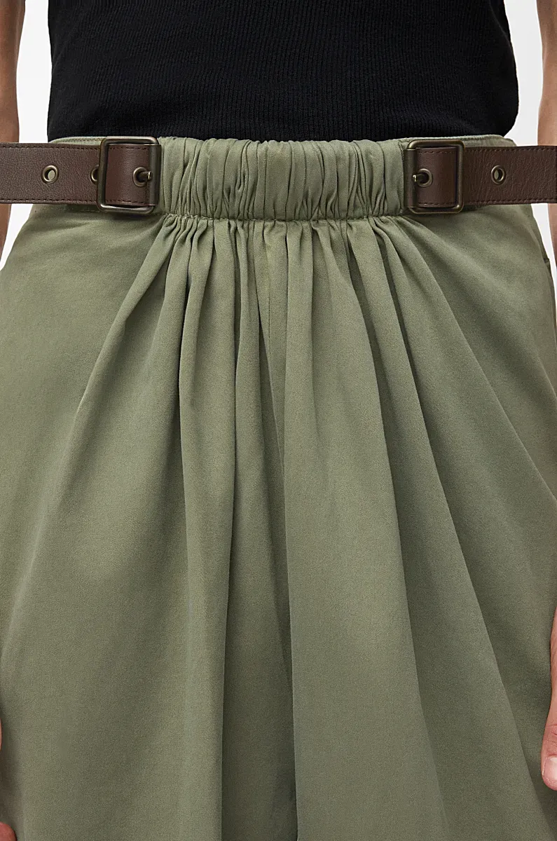 Loose Fit Belted Trousers