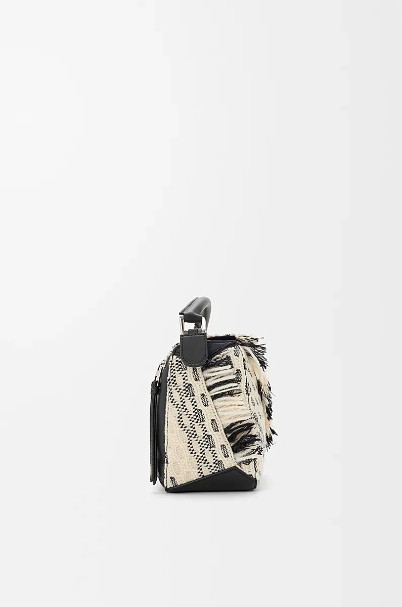 Small Woven Puzzle Shoulder Bag