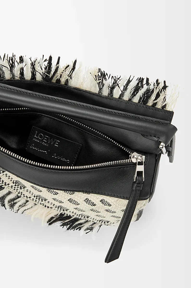 Small Woven Puzzle Shoulder Bag