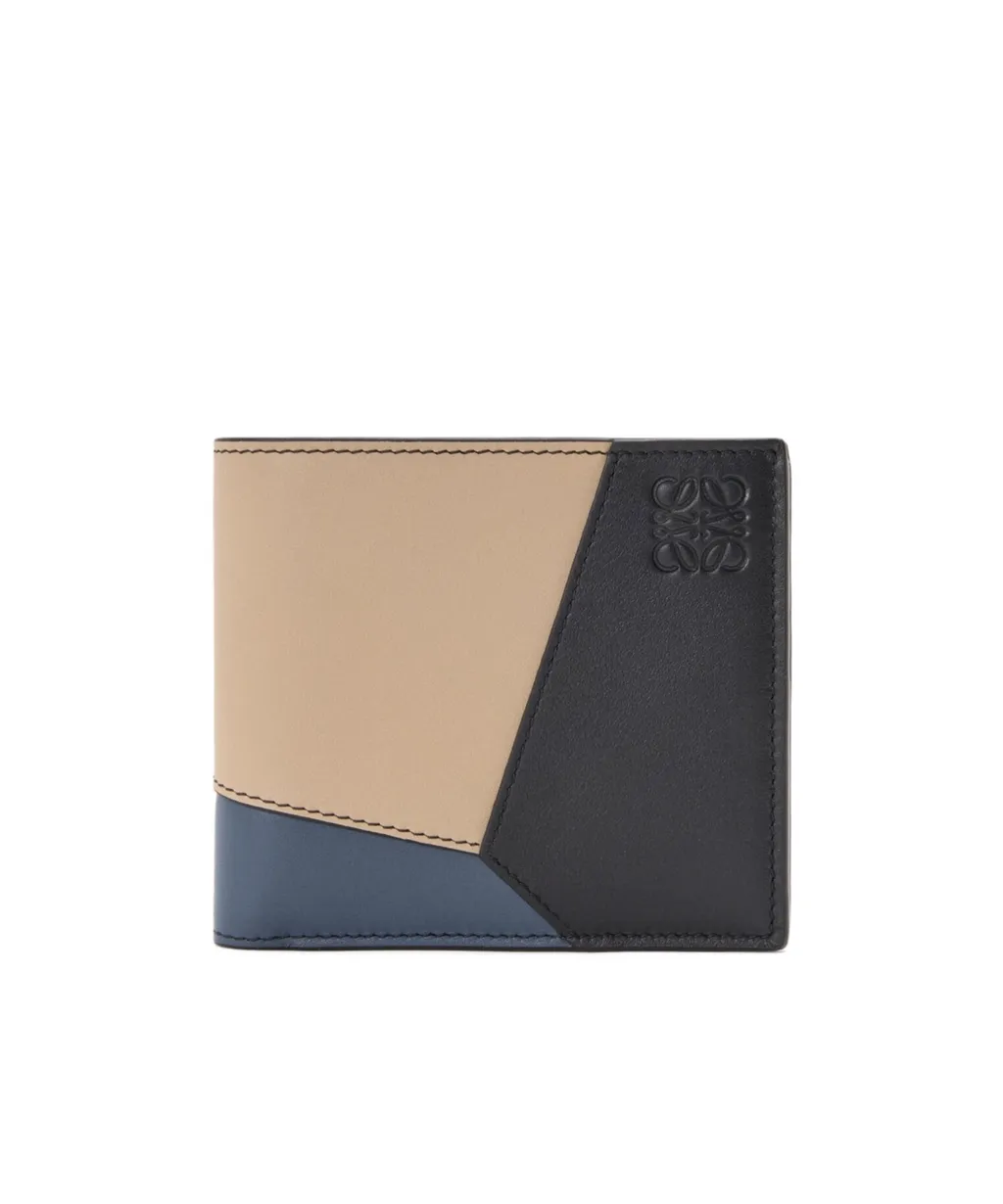 Puzzle Bifold Coin Wallet In Classic Calfskin