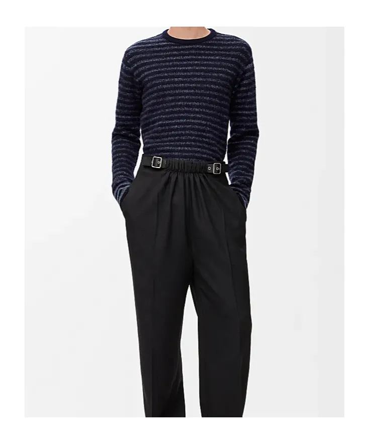 Blurred Effect Striped Jumper