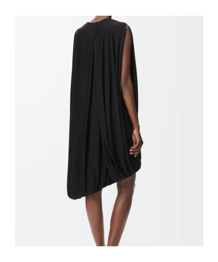 Draped Asymmetric Dress
