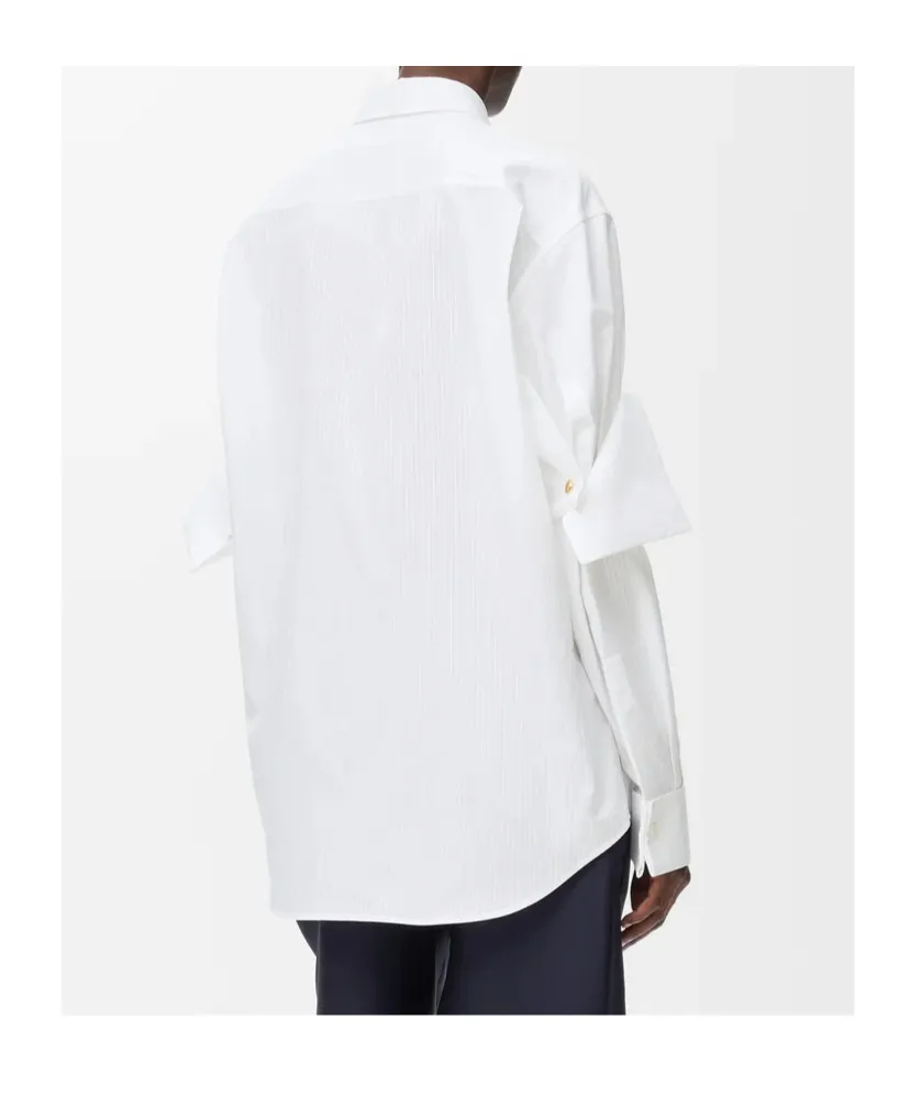 Double Layer Sleeve Poplin Shirt