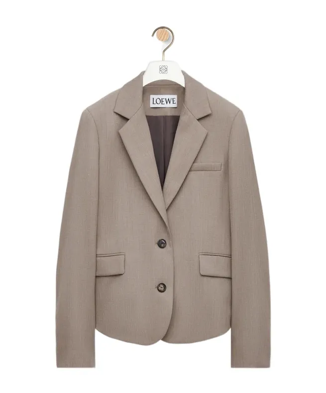Single-Breasted Tailored Jacket