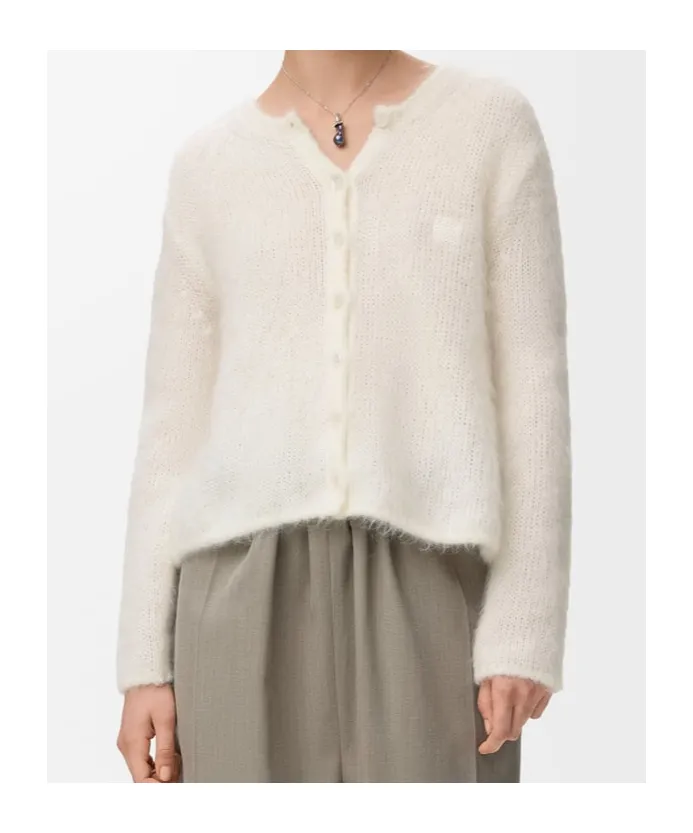 Anagram Embroidered Cardigan