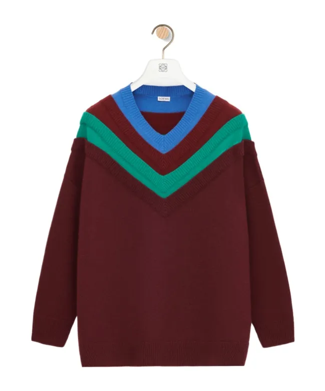 Layered Effect V-Neck Jumper