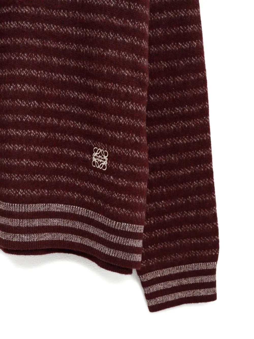 Blurred Effect Striped Jumper