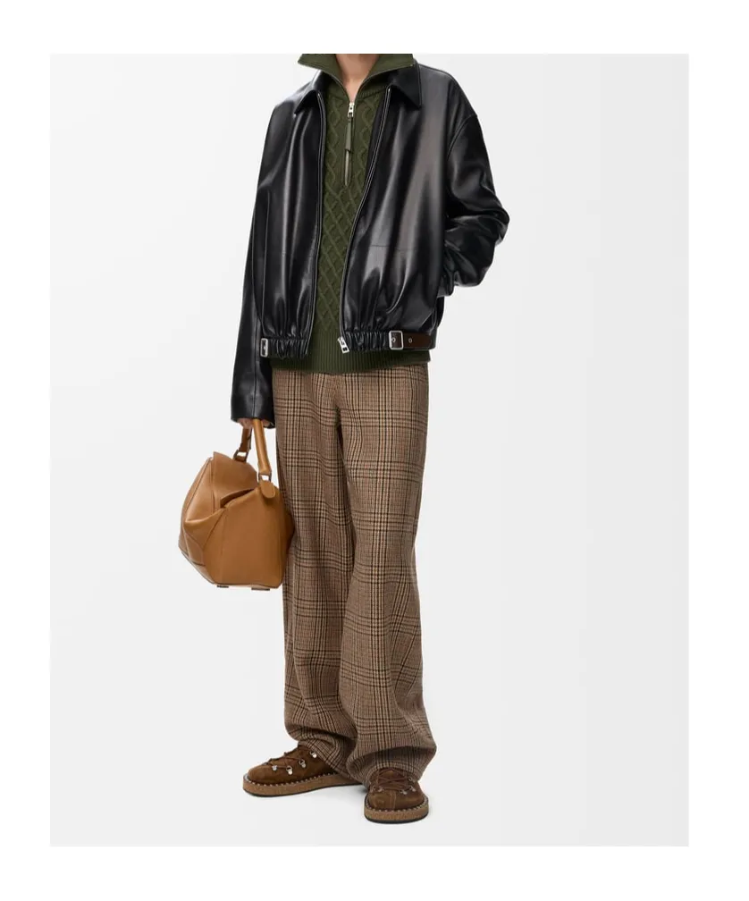 Collared Belted Zip-Up Jacket