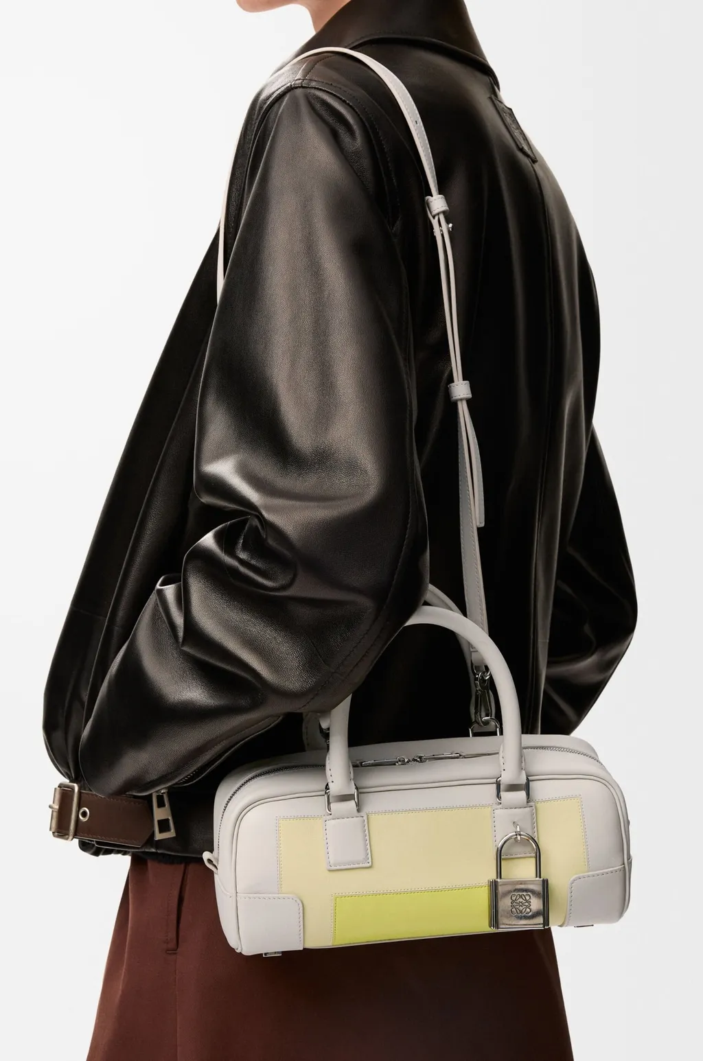 Amazona 23 Padlock Panelled Tote Bag