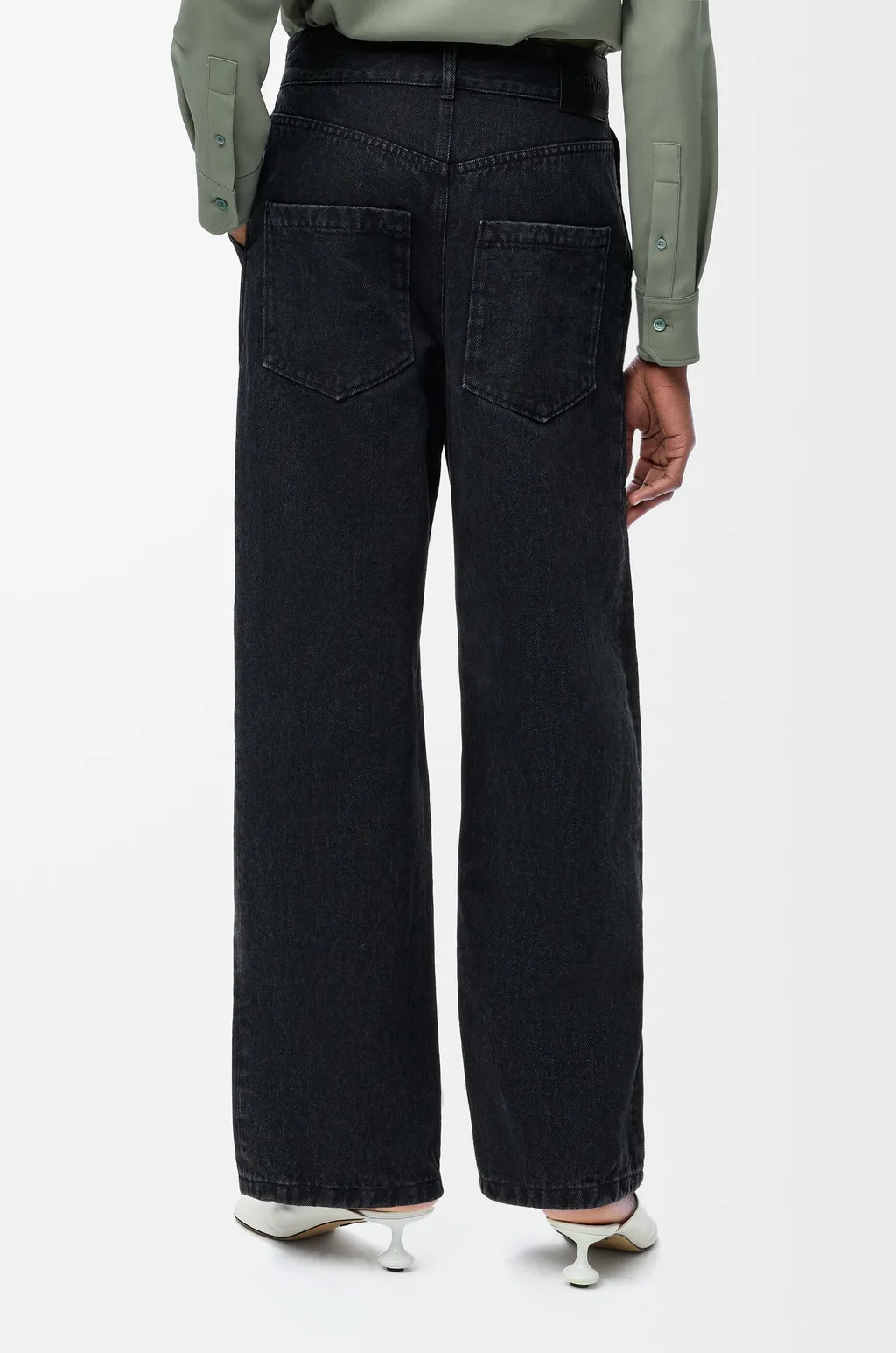 Anagram Embroidered Jeans
