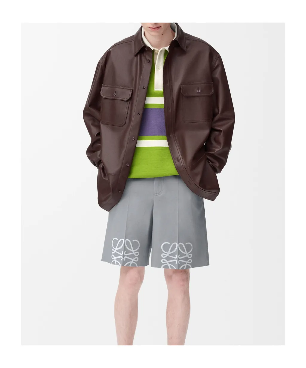 Overshirt In Nappa Lambskin