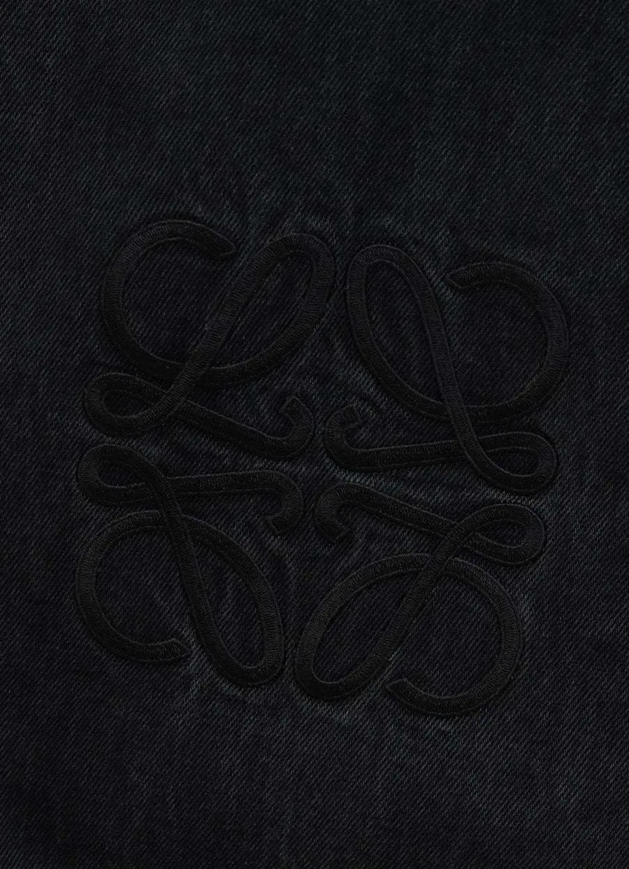 Logo-Embroidered Cotton Jeans