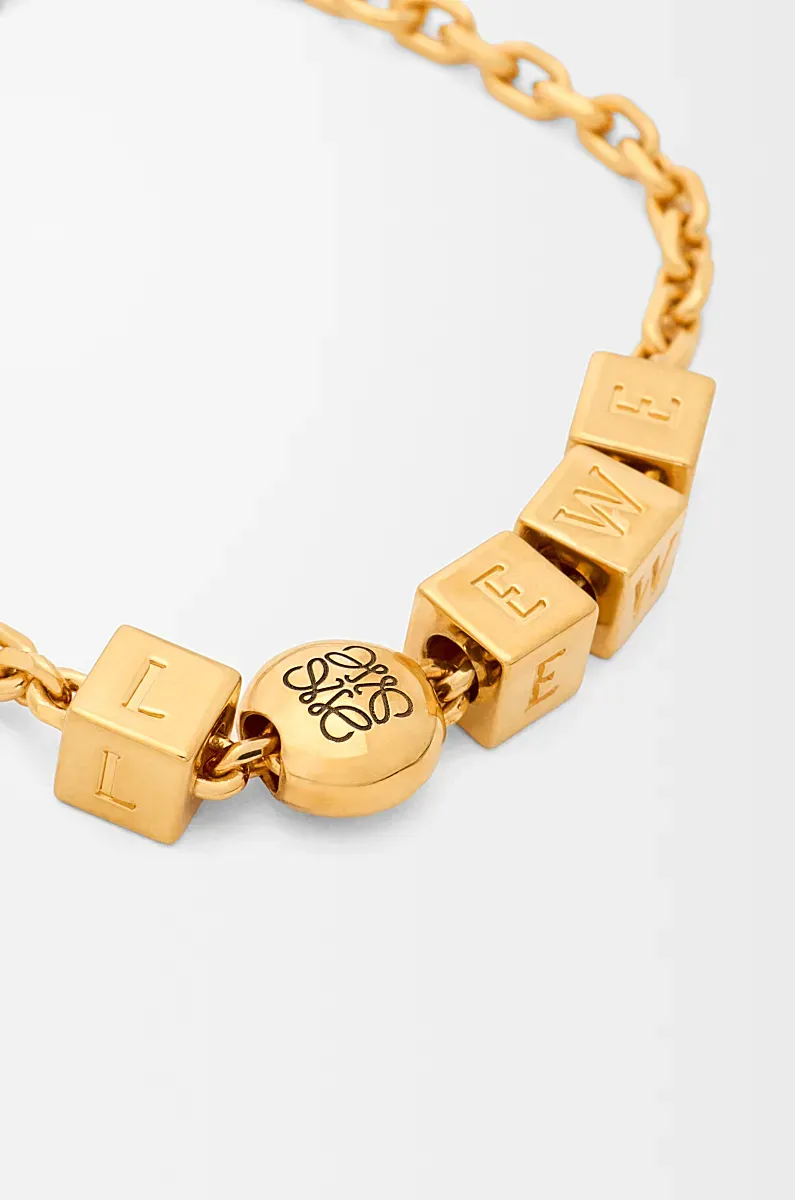 Pebble Cube Bracelet In Sterling Silver
