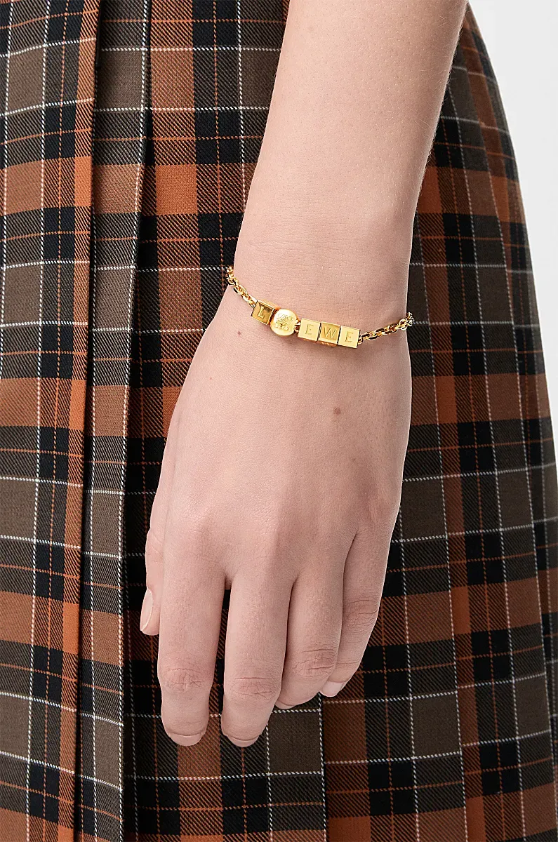 Pebble Cube Bracelet In Sterling Silver