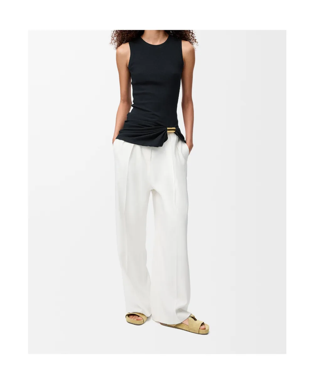 Asymmetric Draped Tank Top