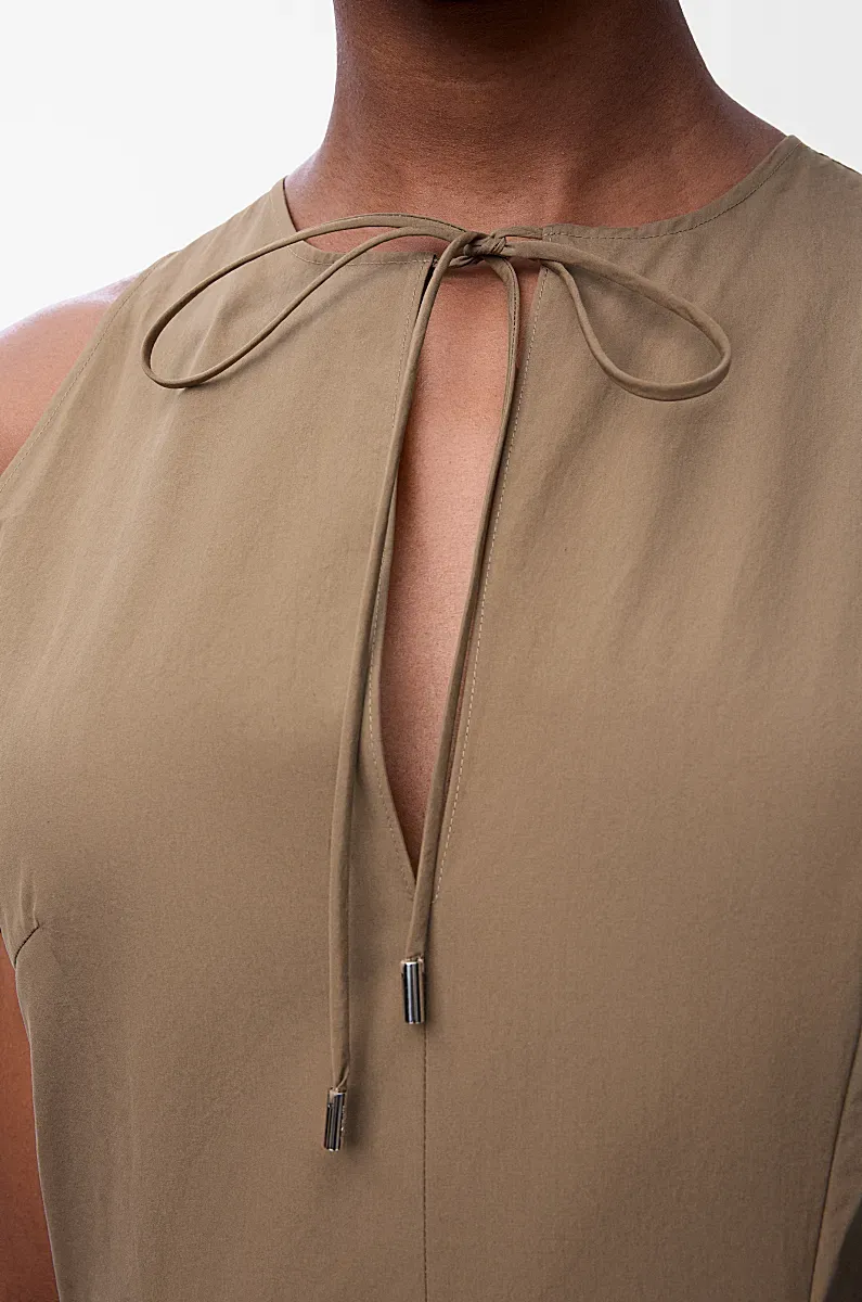 Sleeveless Wrap Dress