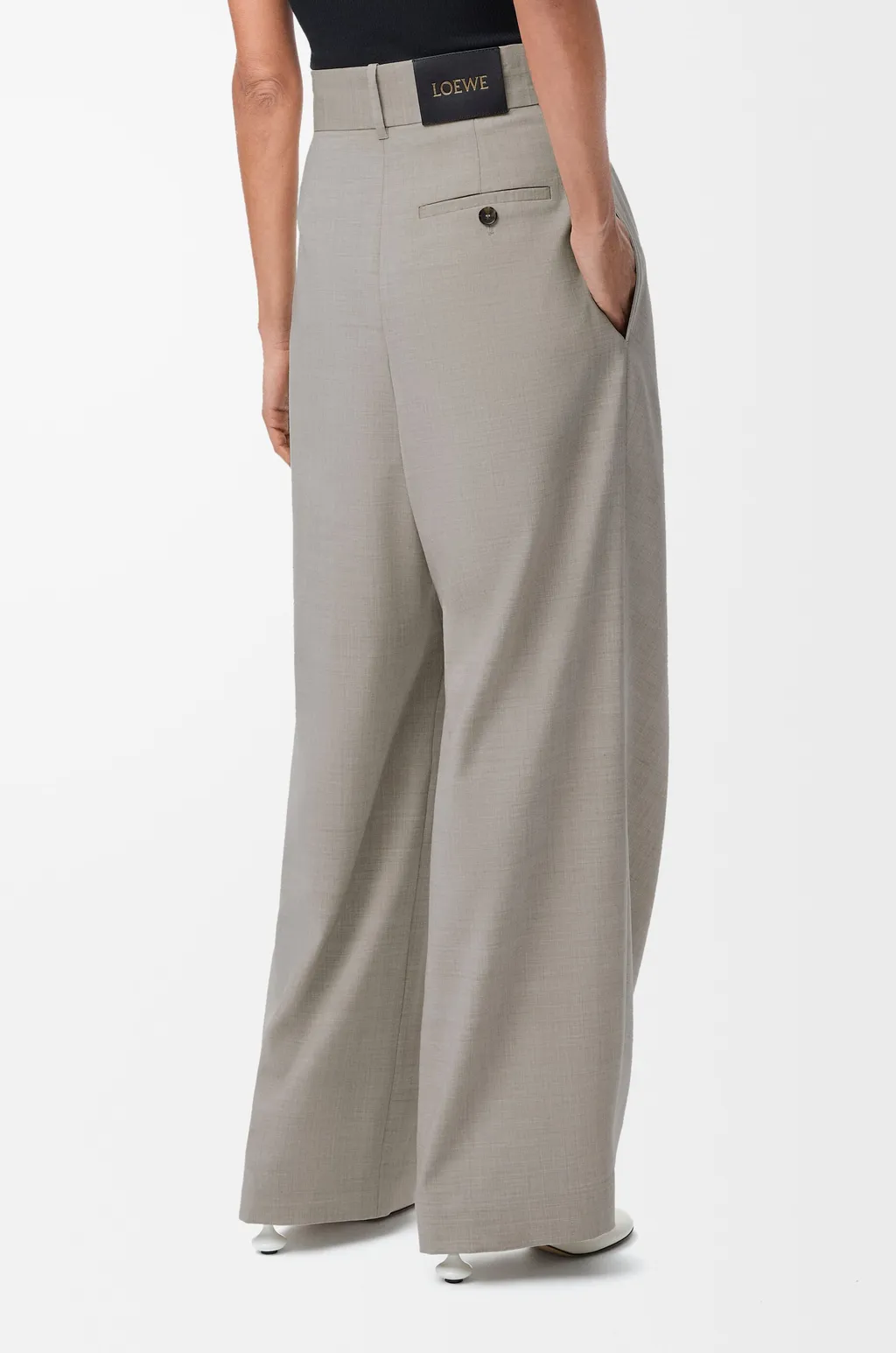 Pleated Wrap Trousers