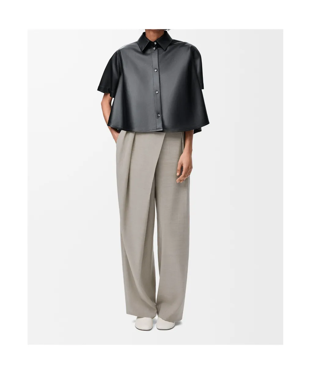 Pleated Wrap Trousers