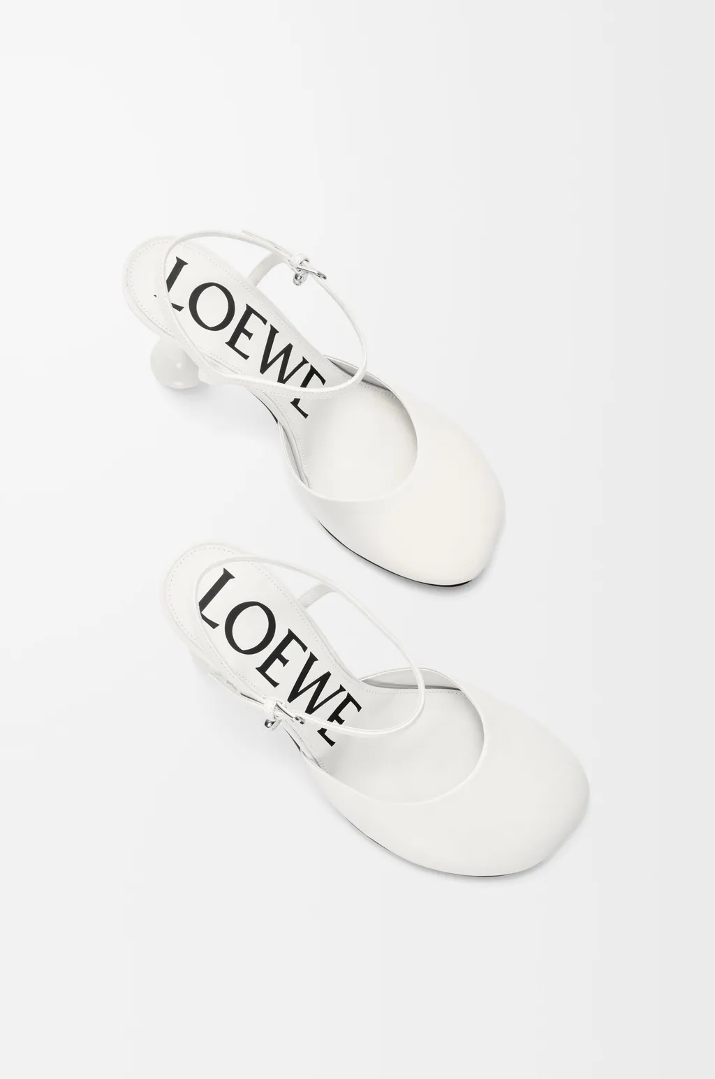 Ankle-Strap Bulb-Heel Pumps