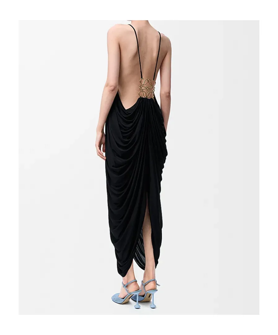 Draped Halterneck Dress