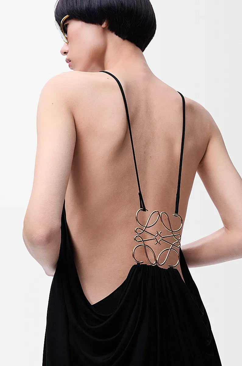 Draped Halterneck Dress