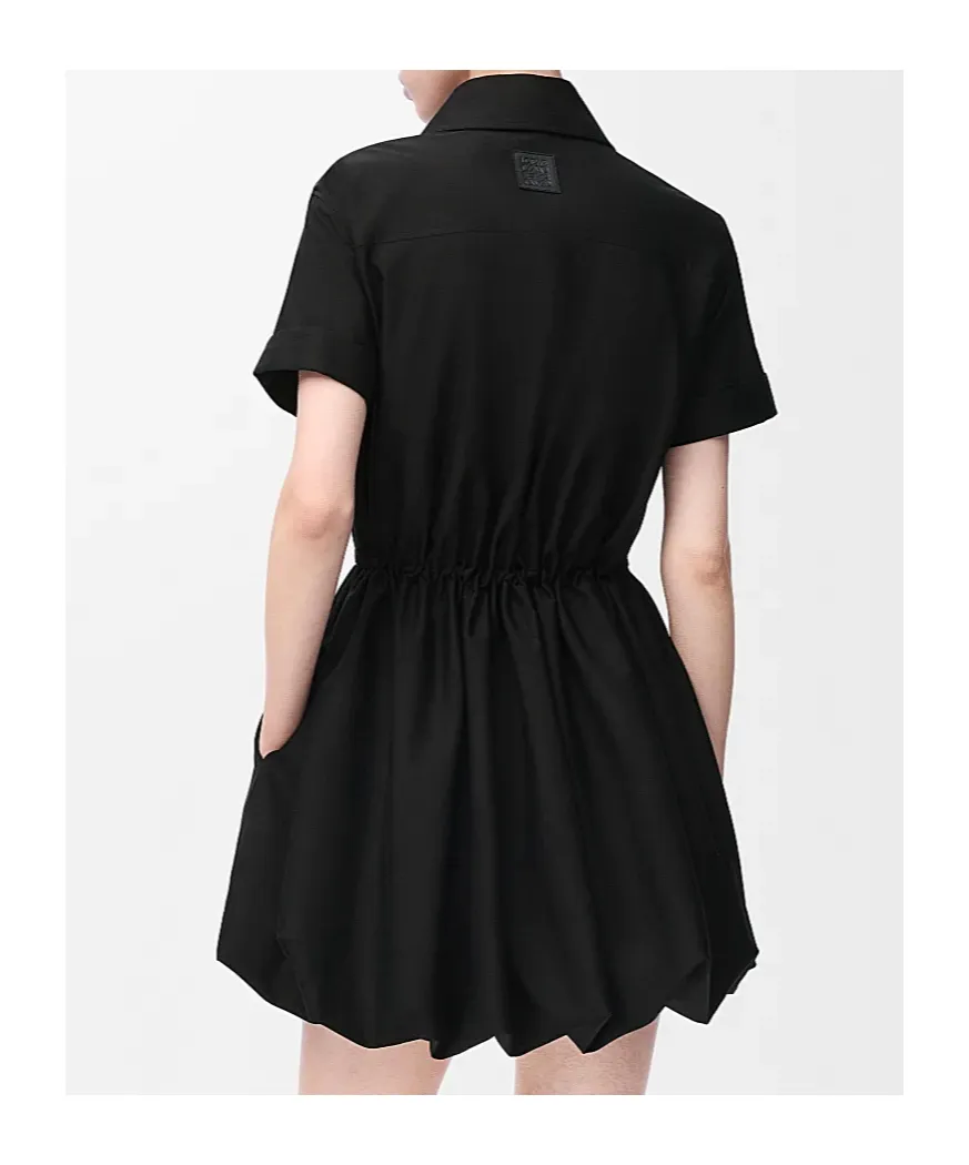 Drawstring Shirt Dress