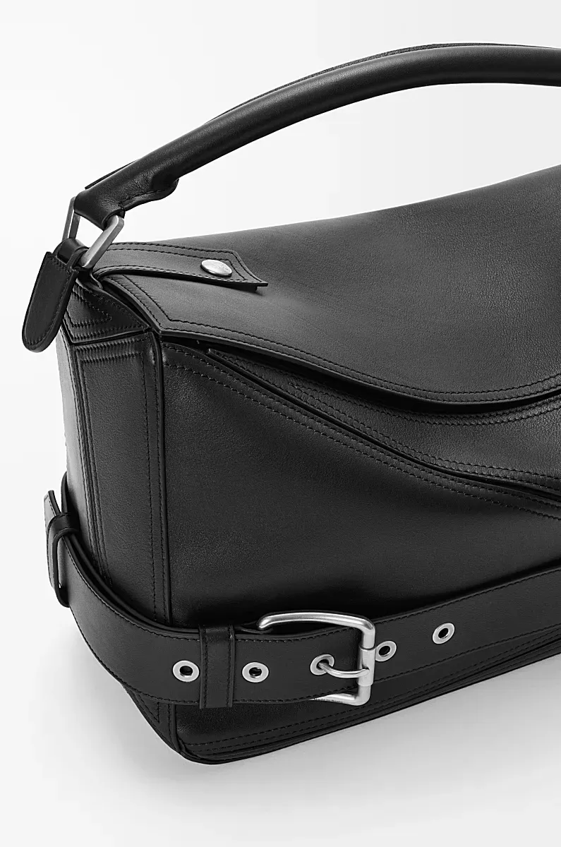Large Puzzle Biker Shoulder Bag