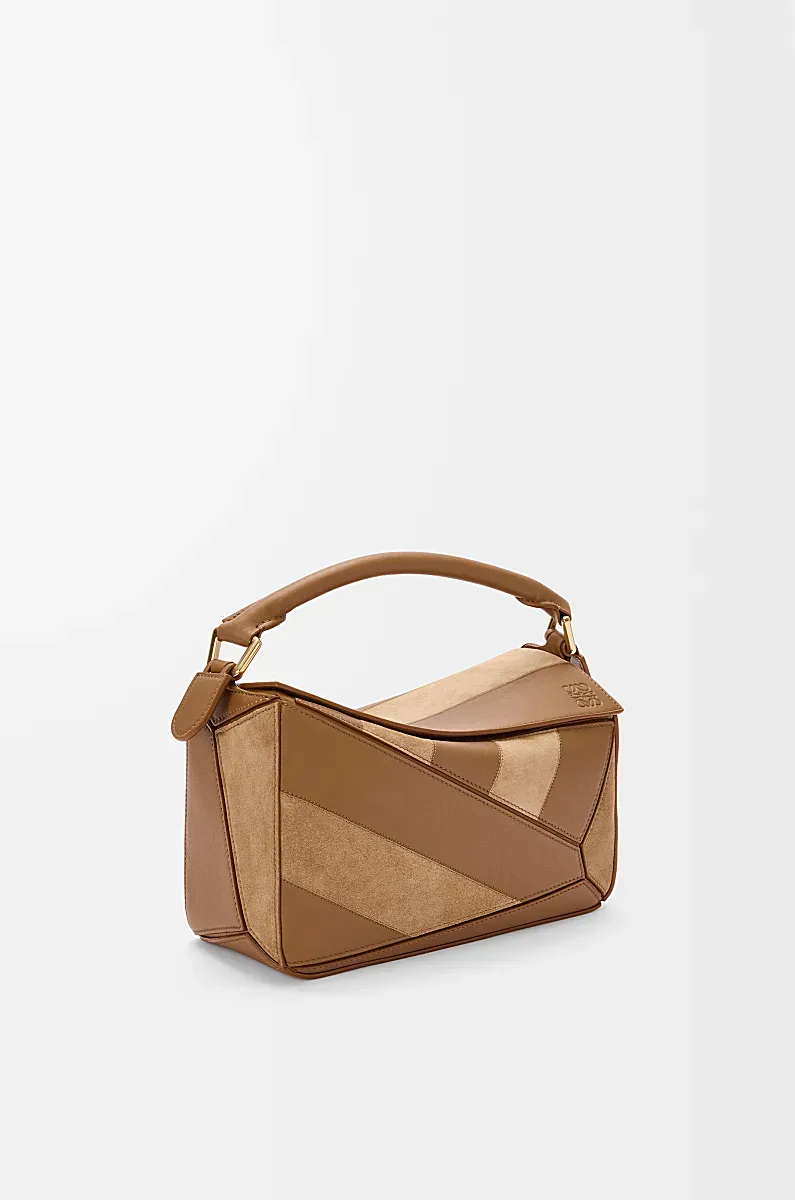 Small Puzzle Striped Tote Bag