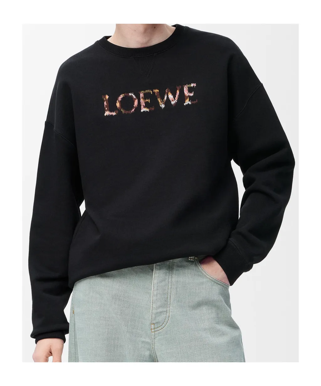 Logo Embroidered Crewneck Sweatshirt