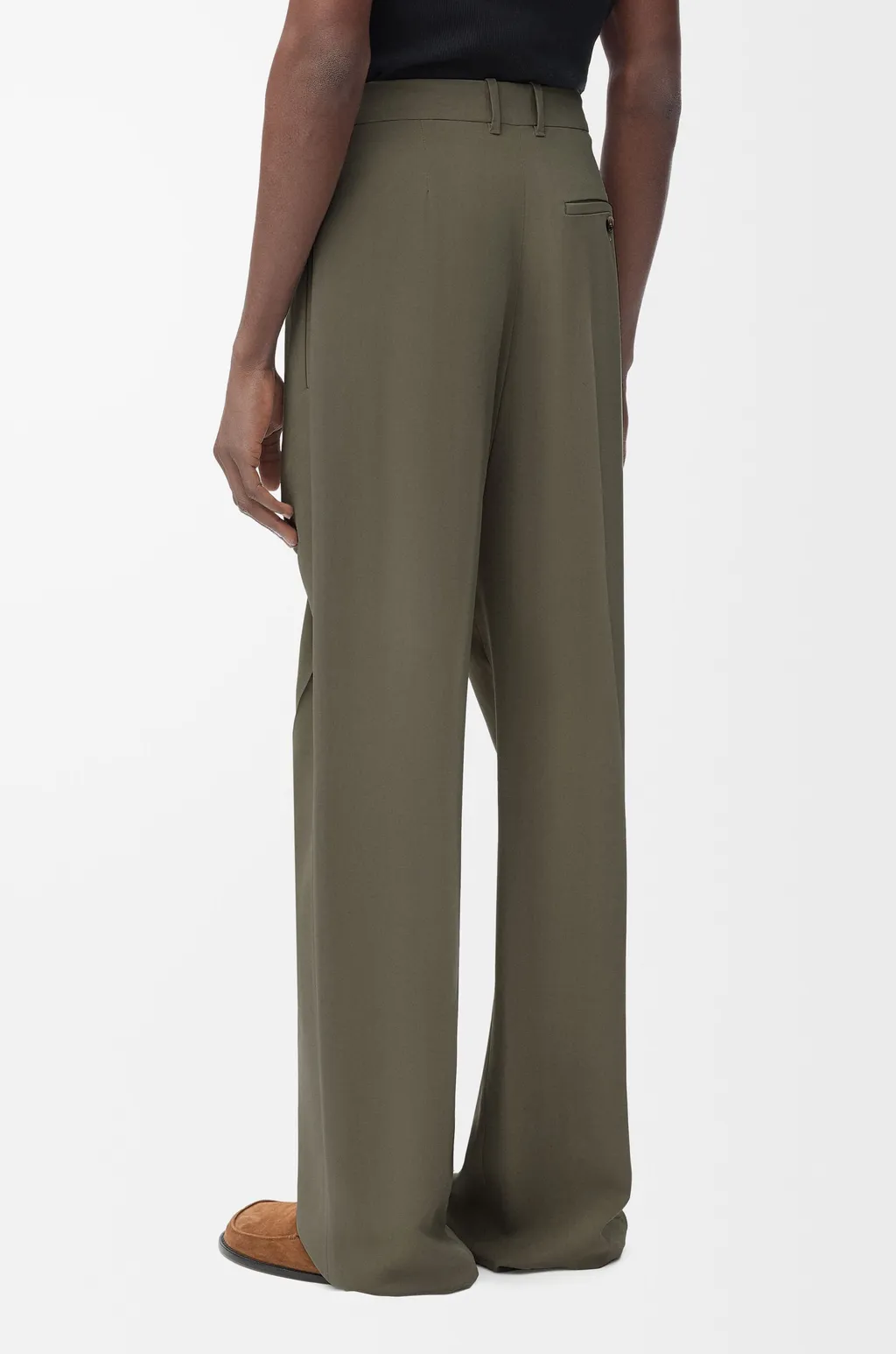 Pleated Drawstring Trousers