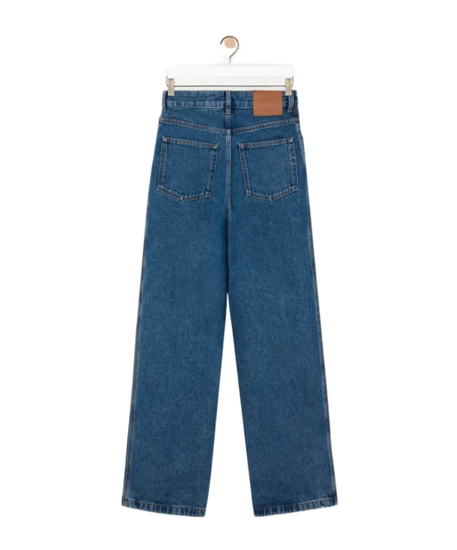 Anagram-Embroidered Jeans