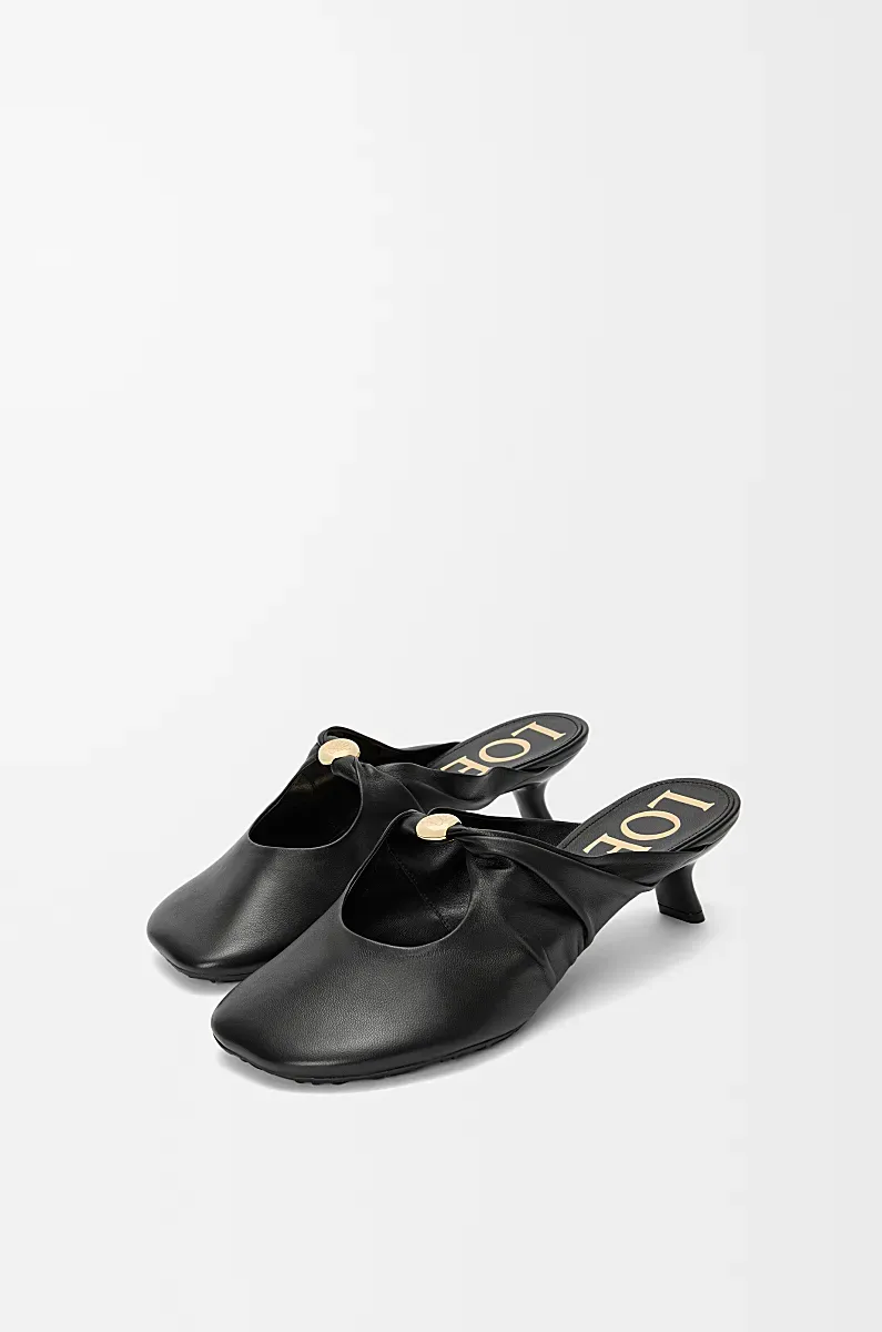 Pebble Soft Mule In Nappa Lambskin