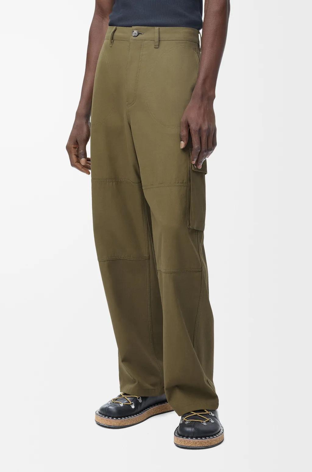 Cargo Pocket Cotton Trousers
