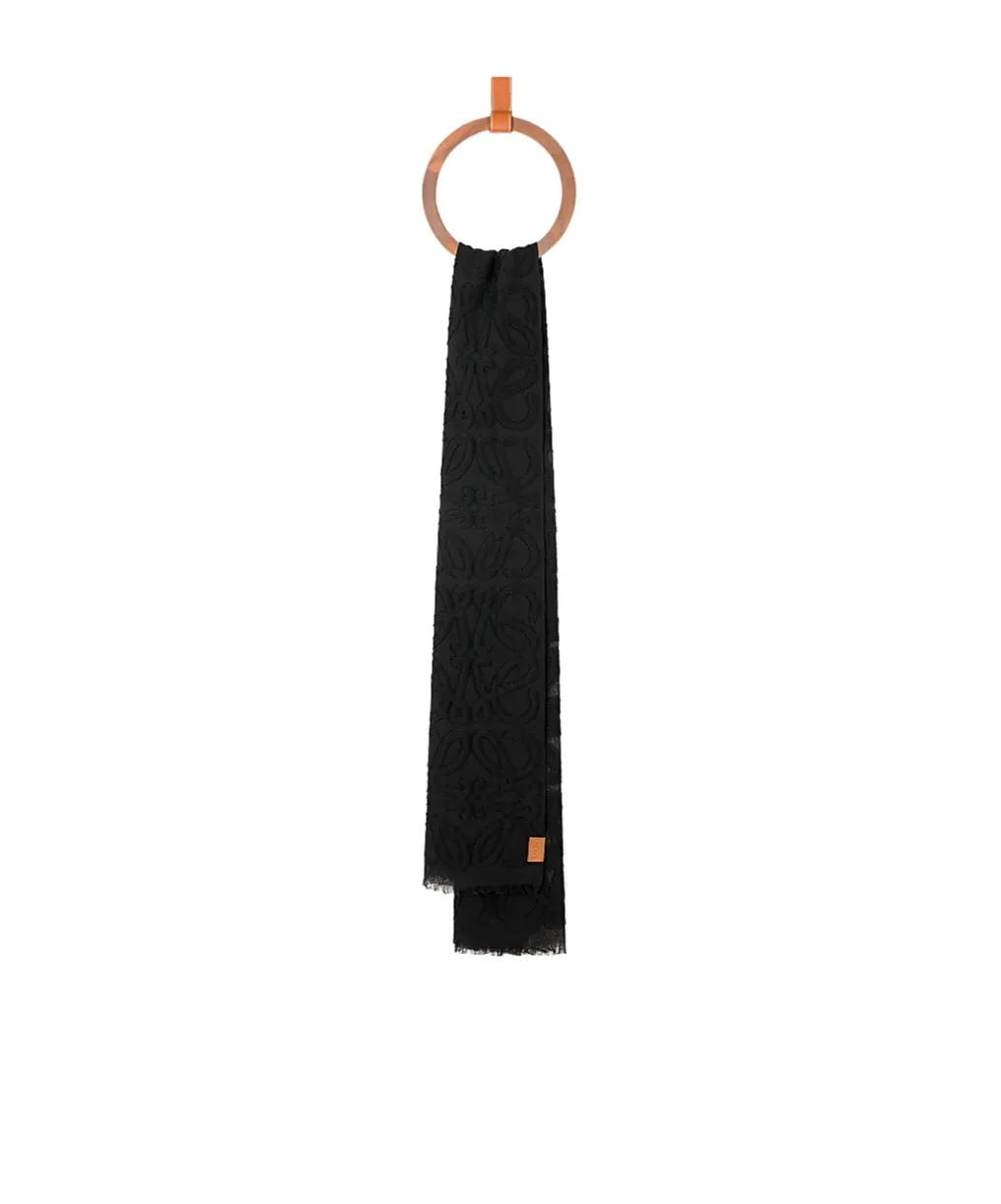 Scarf In Wool And Silk