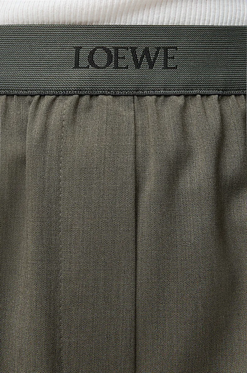 Logo Jacquard Waistband Trousers