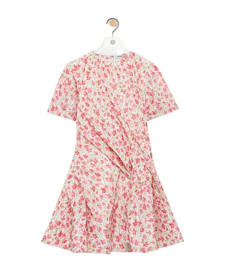 Floral Printed Twisted Dress