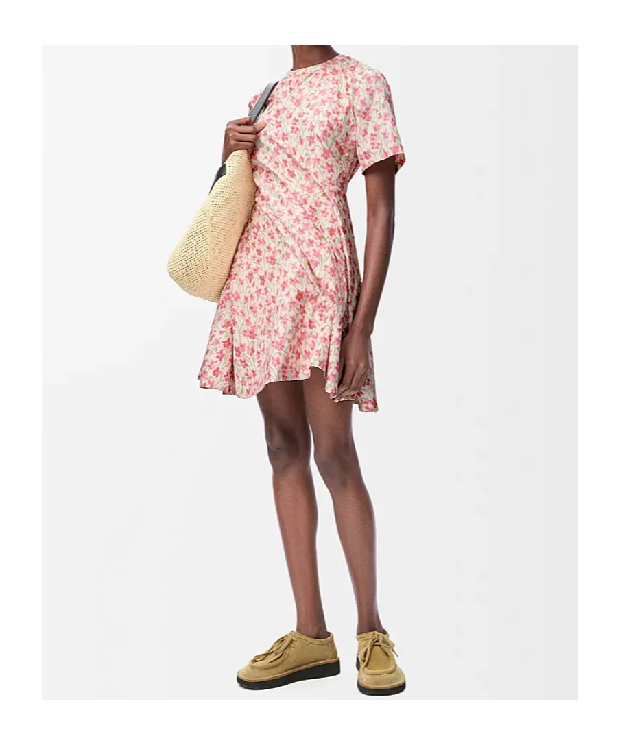 Floral Printed Twisted Dress